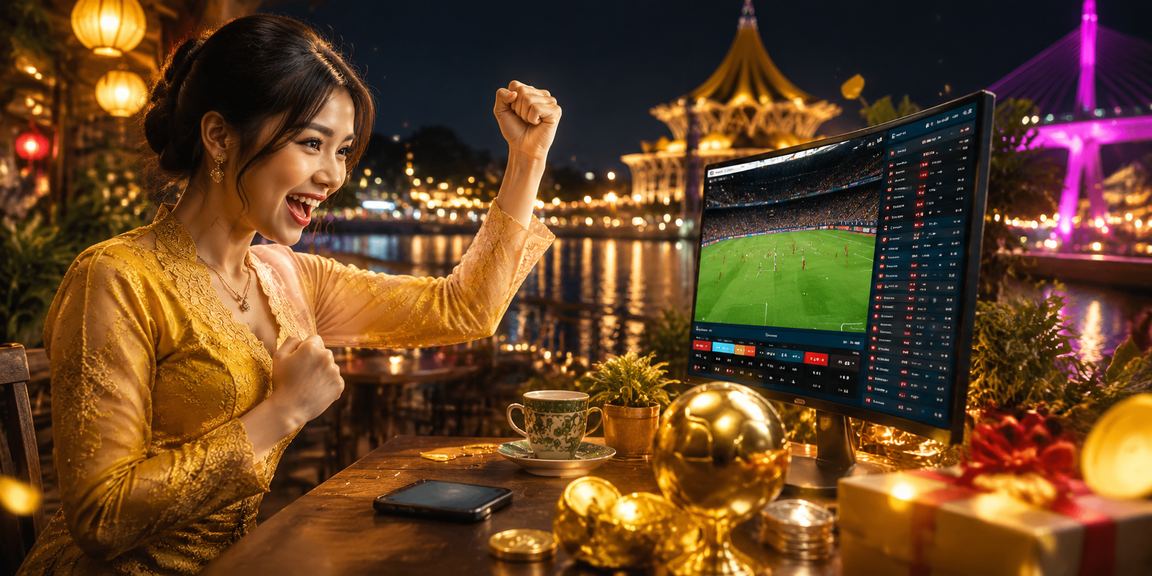 Pemain poker berbaju kebaya di Kuching menggunakan platform pertaruhan dalam talian yang selamat