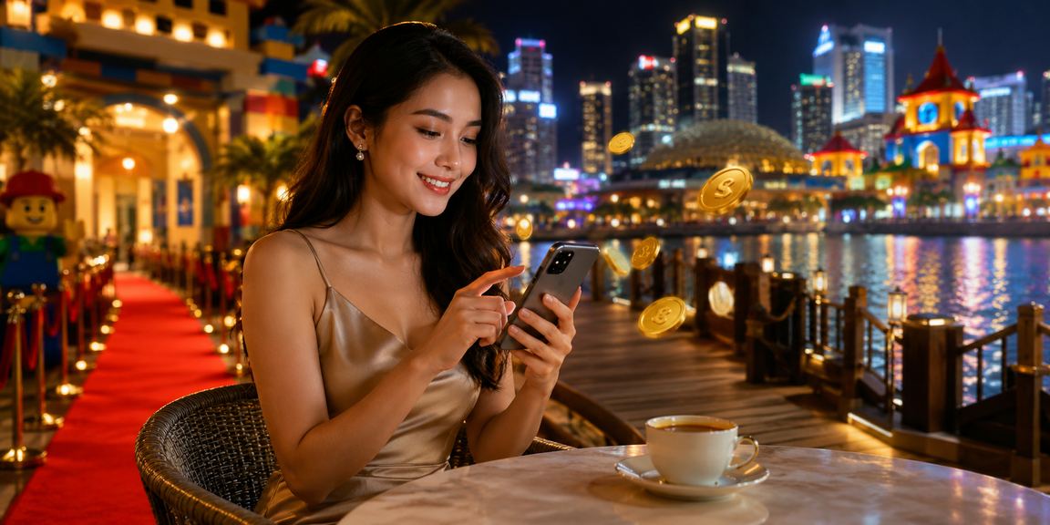 Pengguna Malaysia membuat deposit menggunakan aplikasi mudah alih 31350 dengan mudah